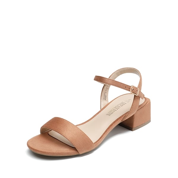 Taupe low heel sandals cheap