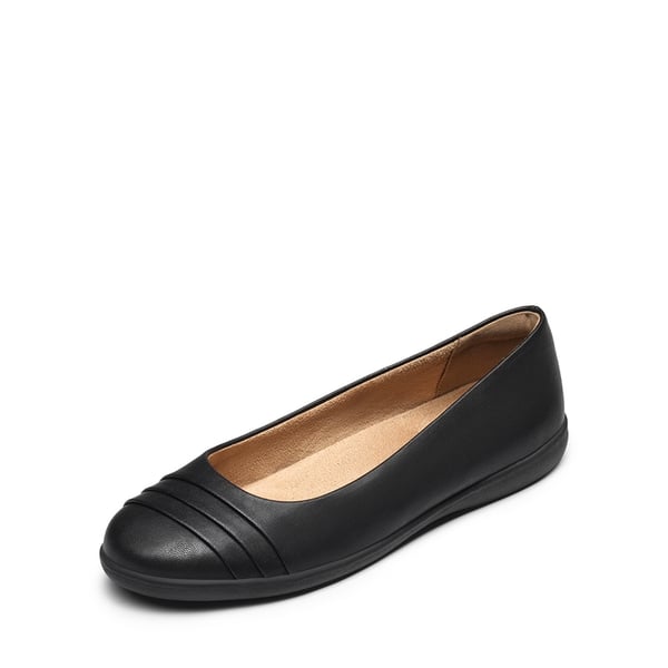 Slip On Arch Support Flats - BLACK -  0