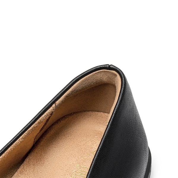 Slip On Arch Support Flats - BLACK - 5