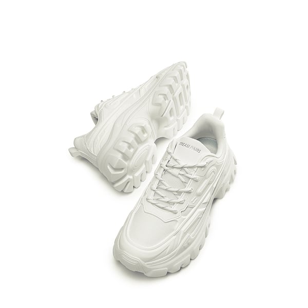 [Bold] Platform Lightweight Fashion Sneakers - WHITE - 7