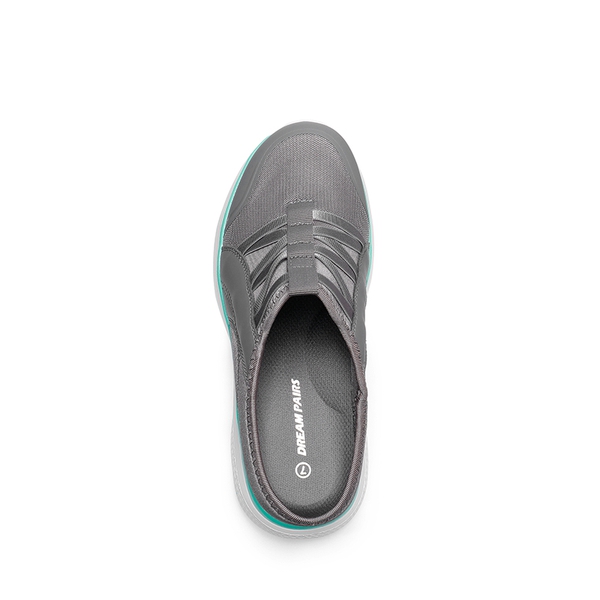 Comfortable Slip on Arch Support Mules - DARK GREY - 4