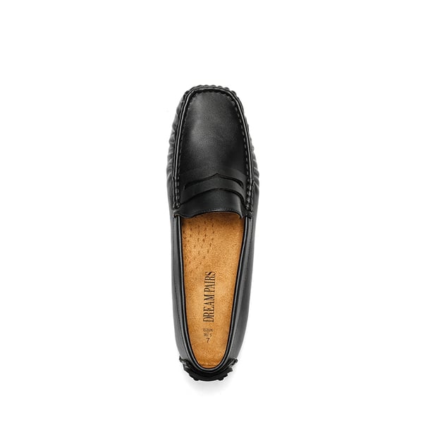 Casual Slip-on Penny Loafers - BLACK - 3