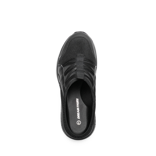 Comfortable Slip on Arch Support Mules - BLACK - 4