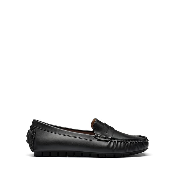 Casual Slip-on Penny Loafers - BLACK - 2