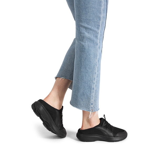 Comfortable Slip on Arch Support Mules - BLACK - 1