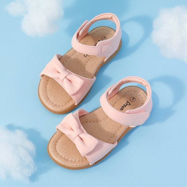 Toddler Girls' Summer Bow Sandals - PINK - 4
