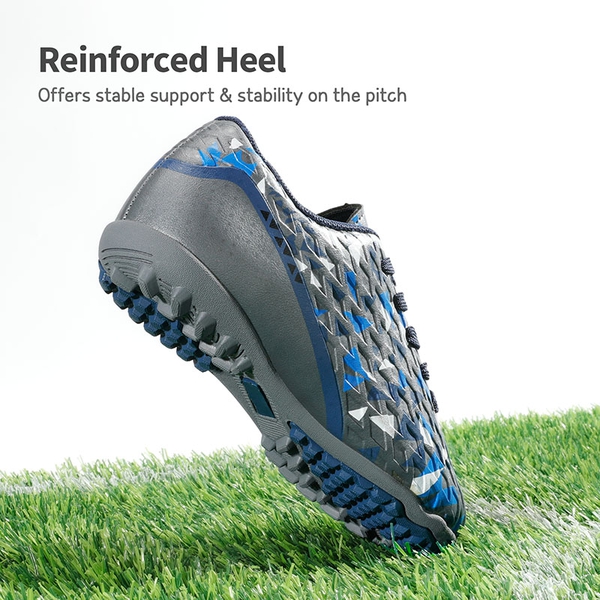 Boys & Girls Turf Soccer Cleats - GREY ROYAL BLUE - 2
