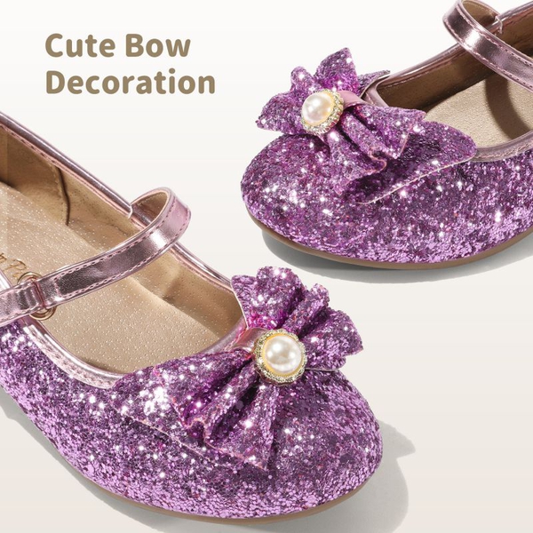 Girls Mary Jane Shoes - PURPLE - 2