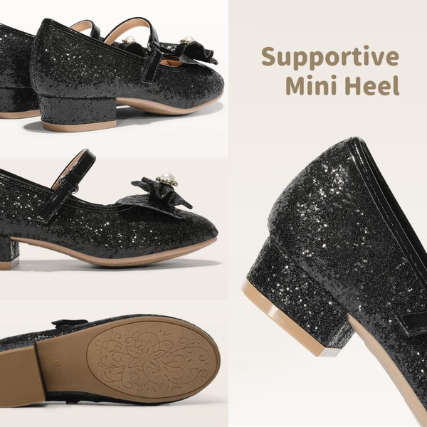 Girls Mary Jane Shoes - BLACK - 3