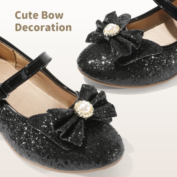 Girls Mary Jane Shoes - BLACK - 2
