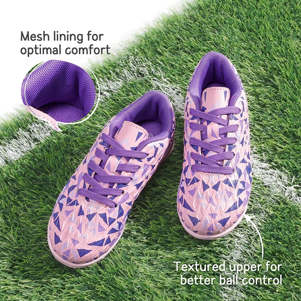 Boys & Girls Turf Soccer Cleats - PINK PURPLE - 3