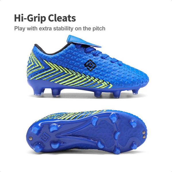 Boys And Girls Soccer Cleats - ROYAL BLUE BLACK - 1