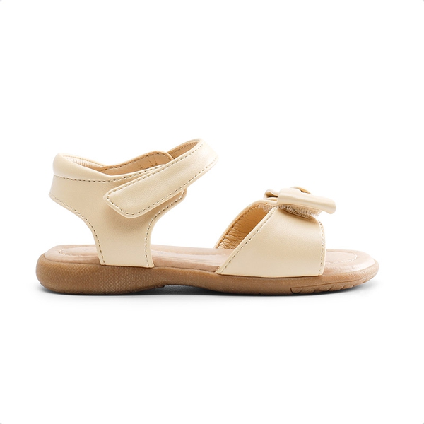 Toddler Girls' Summer Bow Sandals - KHAKI - 5