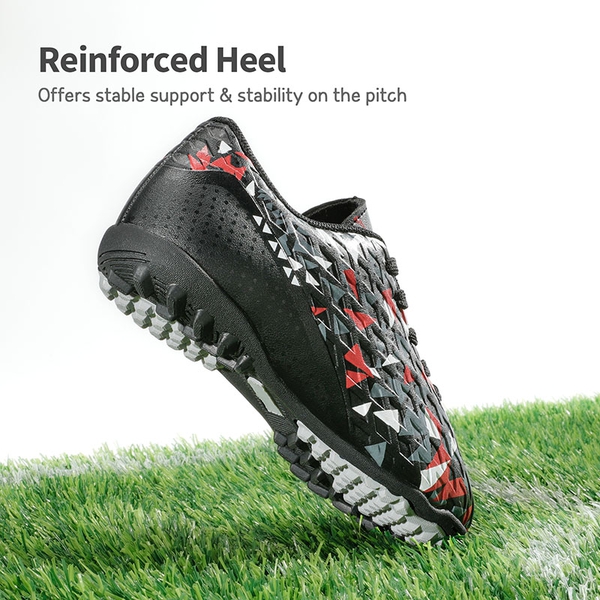 Boys & Girls Turf Soccer Cleats - BLACK NEON GREEN - 5