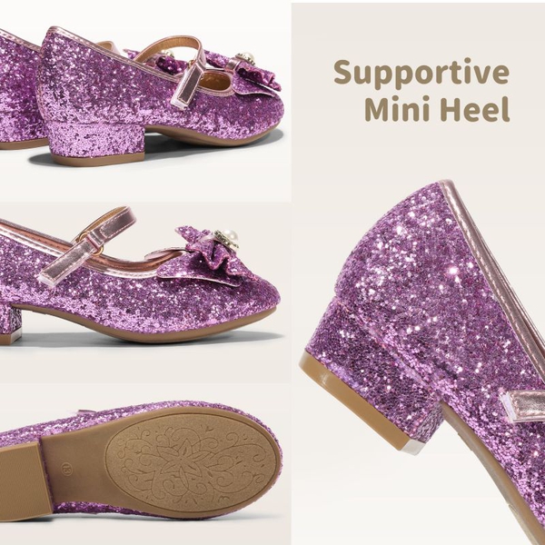 Girls Mary Jane Shoes - PURPLE - 3