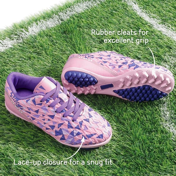 Boys & Girls Turf Soccer Cleats - PINK PURPLE - 1