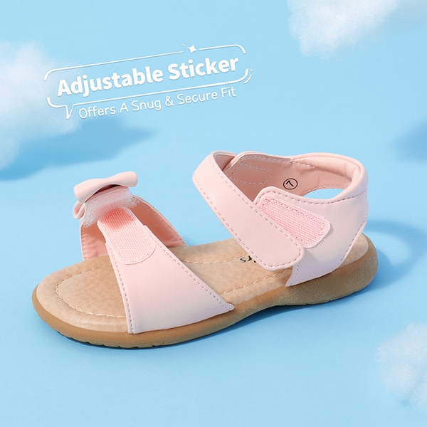 Toddler Girls' Summer Bow Sandals - PINK - 3