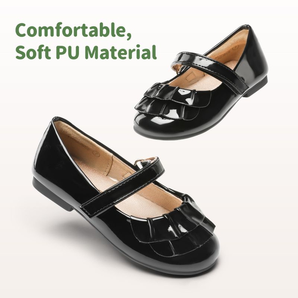 Toddler Girl Mary Jane Shoes - BLACK - 1