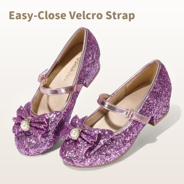Girls Mary Jane Shoes - PURPLE - 1