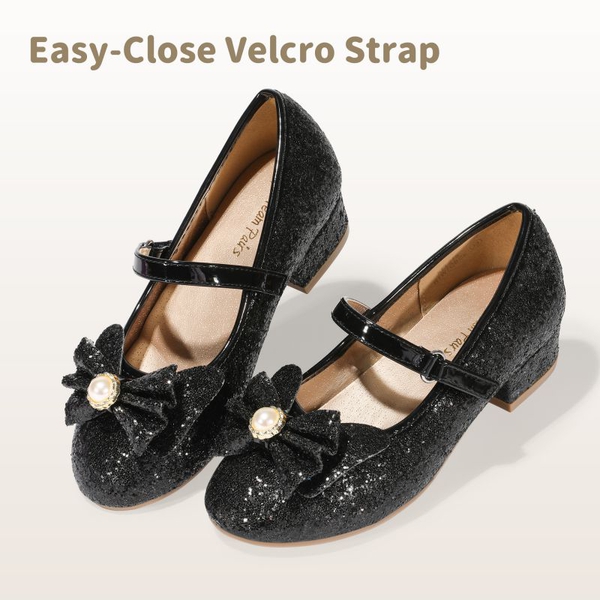 Girls Mary Jane Shoes - BLACK - 1