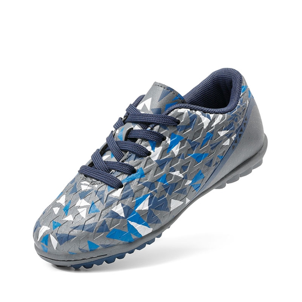 Boys & Girls Turf Soccer Cleats - GREY ROYAL BLUE -  0