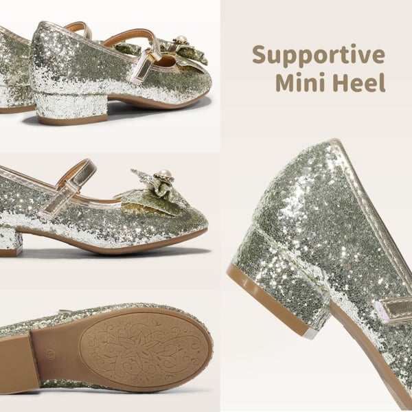 Girls Mary Jane Shoes - GOLD - 3