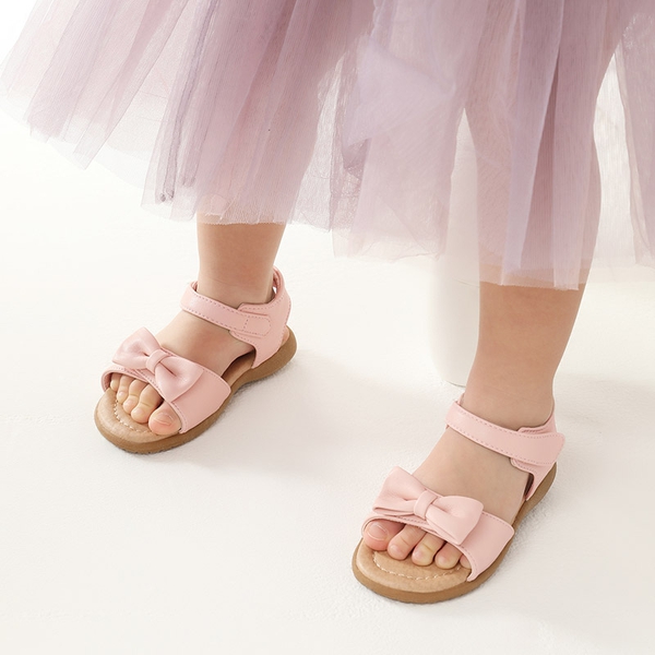 Toddler Girls' Summer Bow Sandals - PINK - 1