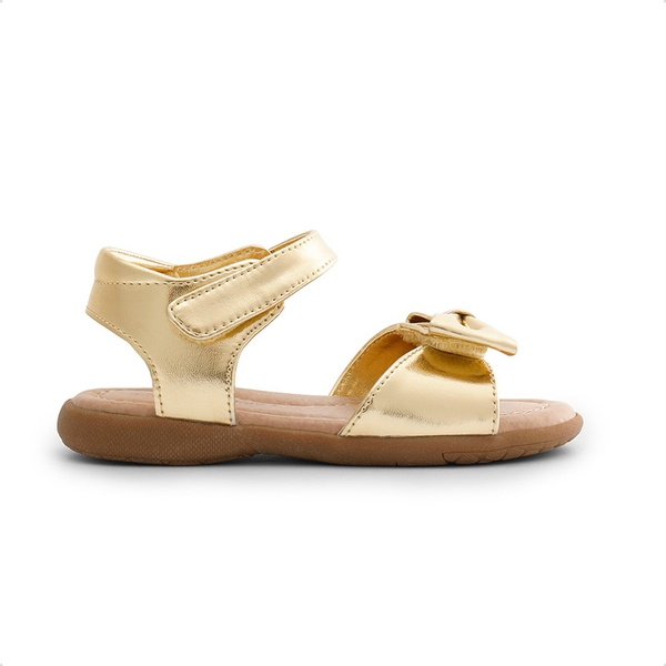 Toddler Girls' Summer Bow Sandals - GOLD - 5