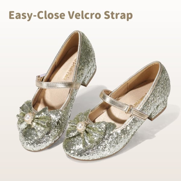 Girls Mary Jane Shoes - GOLD - 1