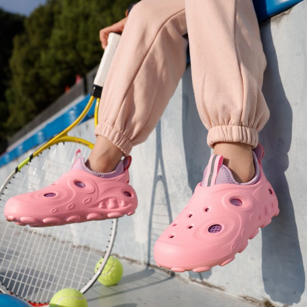 Kids 3 in 1 Lightweight Slip On Outdoor Shoes - PINK - 5