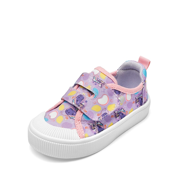 Kids  U-shaped Fastening Cartoon Walking Shoes - PURPLE -  0