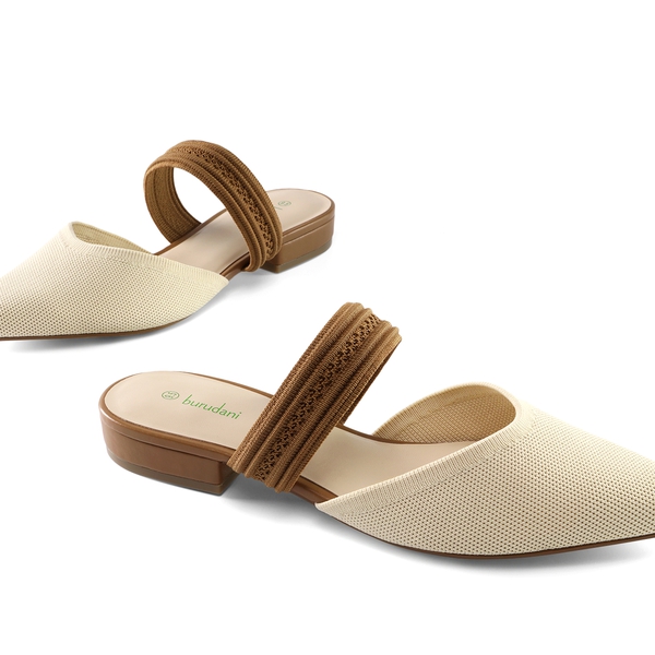 Classic Pointed Toe Flat Mules - APRICOT - 4