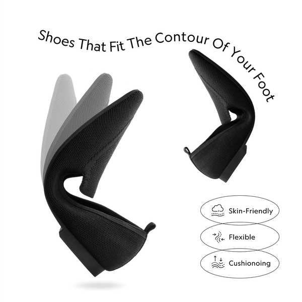 Flexible Pointed Toe Sustainable Loafers - BLACK - 2