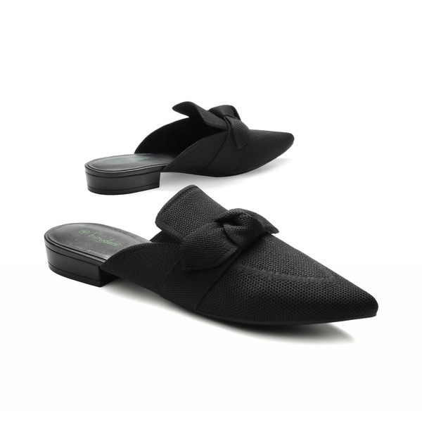  Knit Mules With A Classic Pointed Toe - BLACK - 3