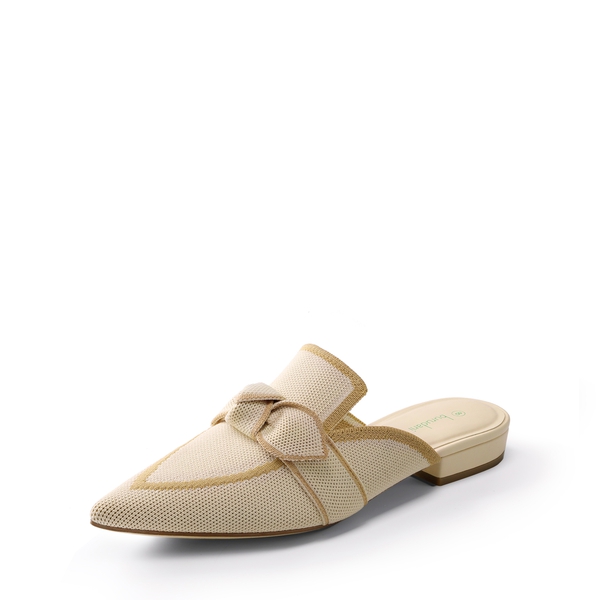  Knit Mules With A Classic Pointed Toe - APRICOT -  0
