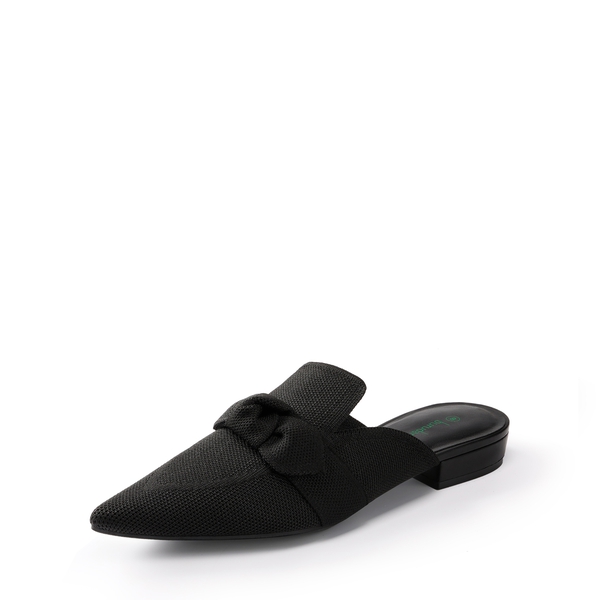  Knit Mules With A Classic Pointed Toe - BLACK -  0