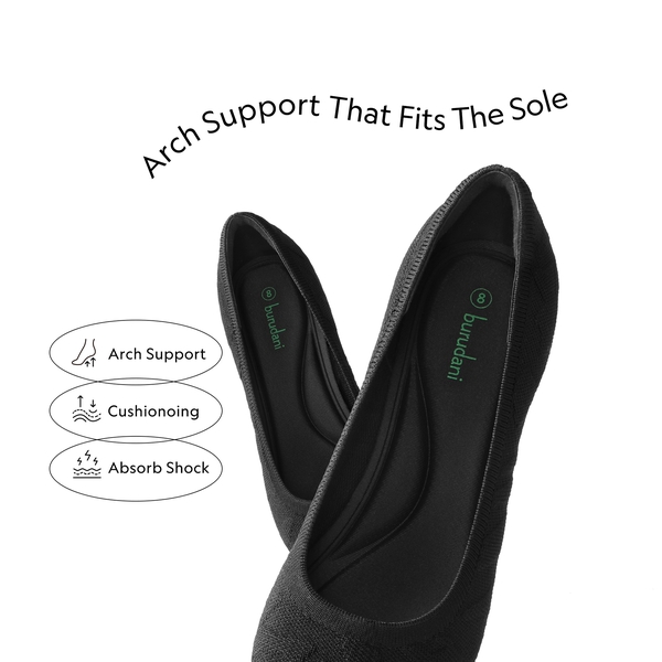 Comfy Low Heel Pumps - BLACK - 3