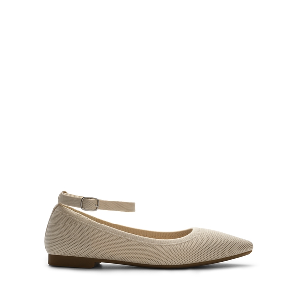 Knitted Washable Flats With Straps  - NUDE - 6