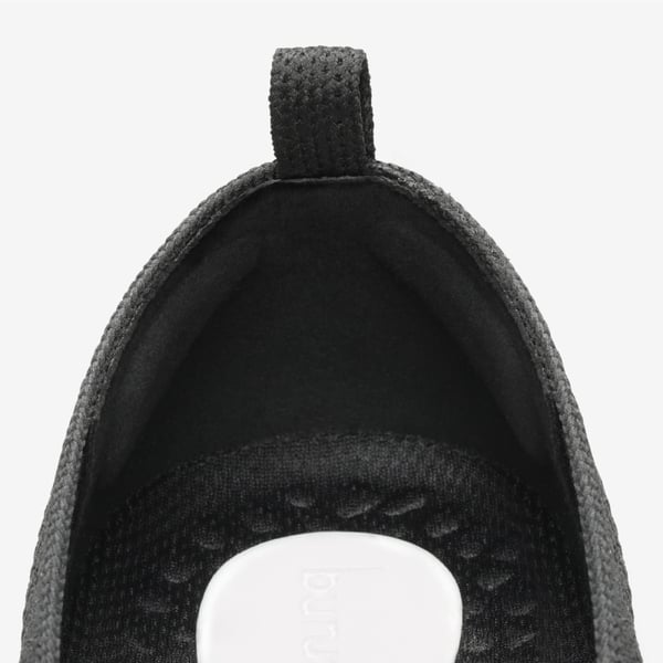 Square-Toe Sustainable Knit Flats - BLACK - 5