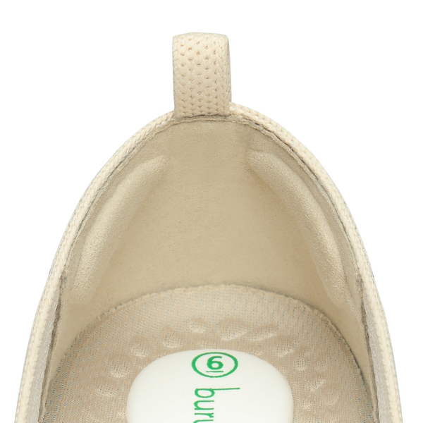 Square-Toe Sustainable Knit Flats - NUDE - 5