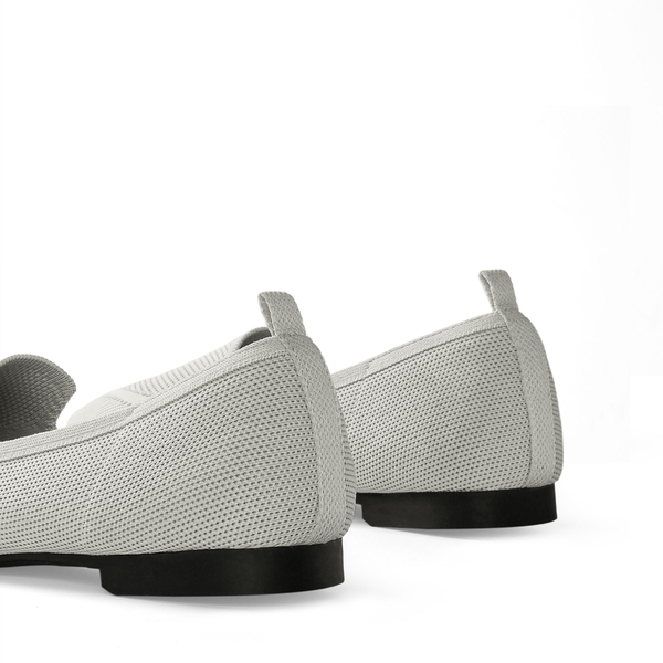 Flexible Pointed Toe Sustainable Loafers - GREY - 4