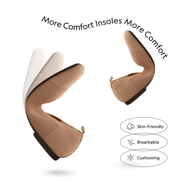 Elegant Removable Ankle Strap Flats  - COFFEE - 2