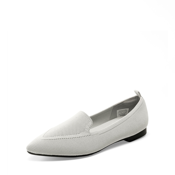 Flexible Pointed Toe Sustainable Loafers - GREY -  0