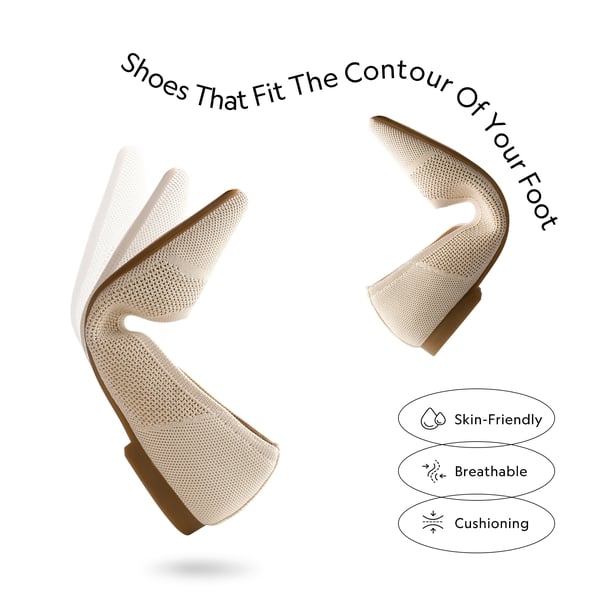 Pointed-Toe Eco-Friendly Flats - APRICOT - 2