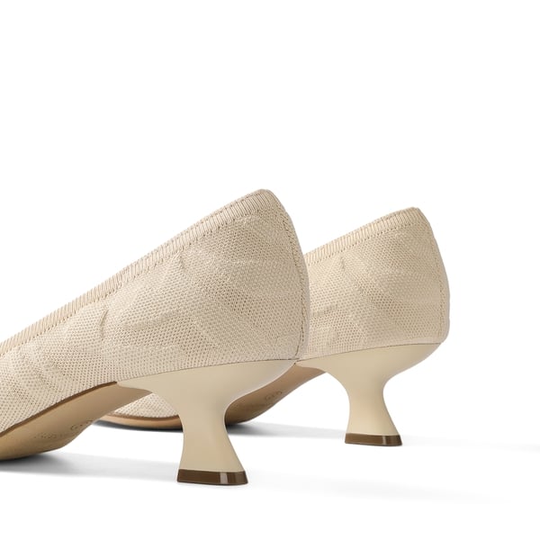 Comfy Low Heel Pumps - APRICOT - 4