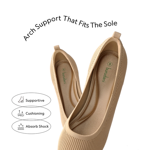 Comfortable Knitted Kitten Heels - BEIGE - 2