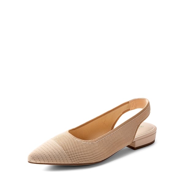 Sustainable Chic Slingback Flats  - APRICOT -  0