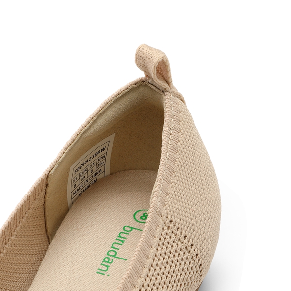 Elegant Removable Ankle Strap Flats  - NUDE - 5