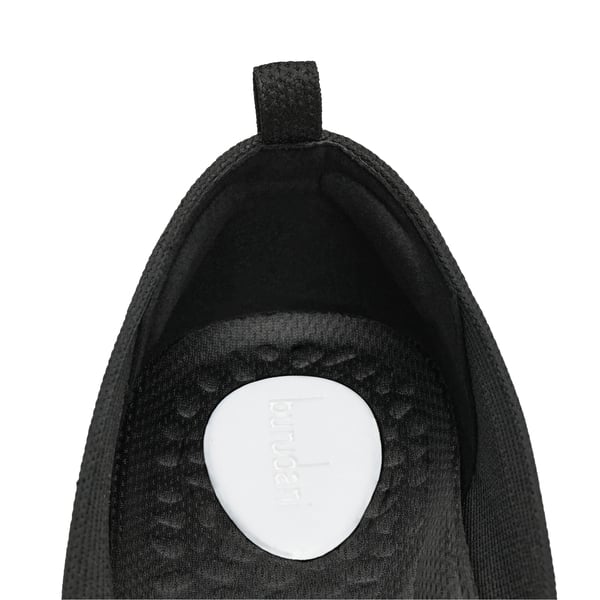 Water-Resistant Square-Toe Flats  - BLACK - 5