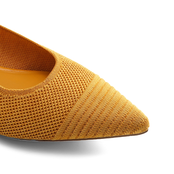 Sustainable Chic Slingback Flats  - YELLOW - 4
